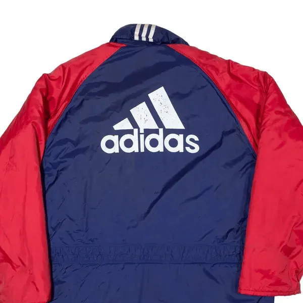 ADIDAS Insulated Sports Coat Blue 90s Mens L