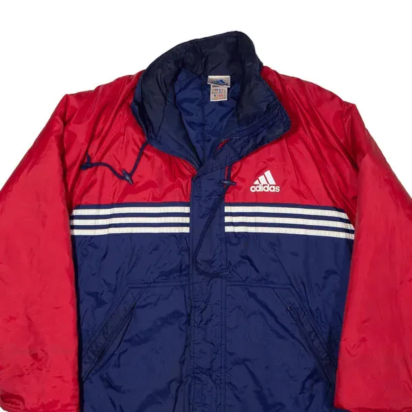 ADIDAS Insulated Sports Coat Blue 90s Mens L