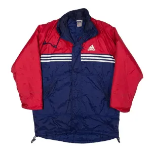 ADIDAS Insulated Sports Coat Blue 90s Mens L