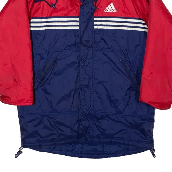 ADIDAS Insulated Sports Coat Blue 90s Mens L