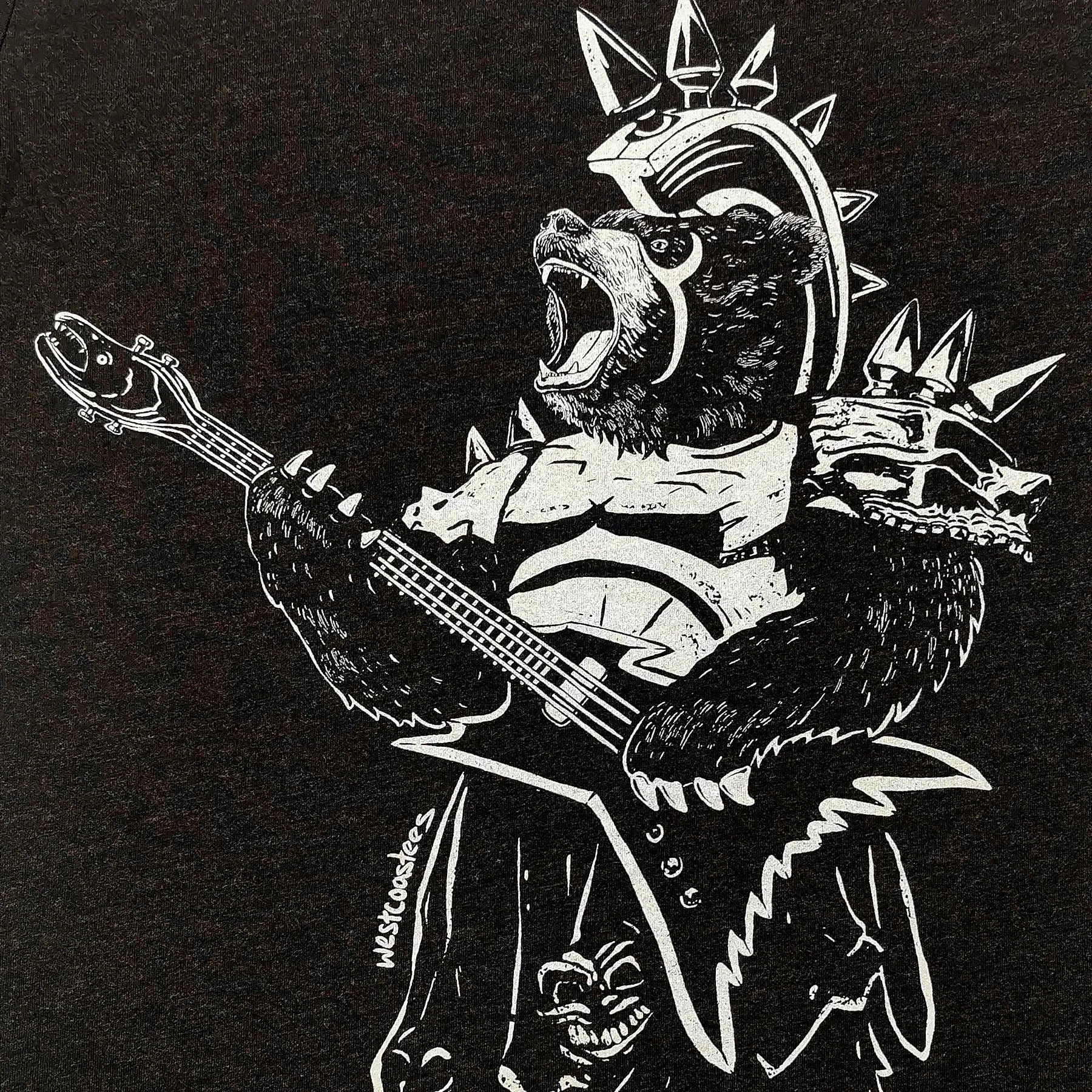 Adult Unisex Metal Bear T-shirt