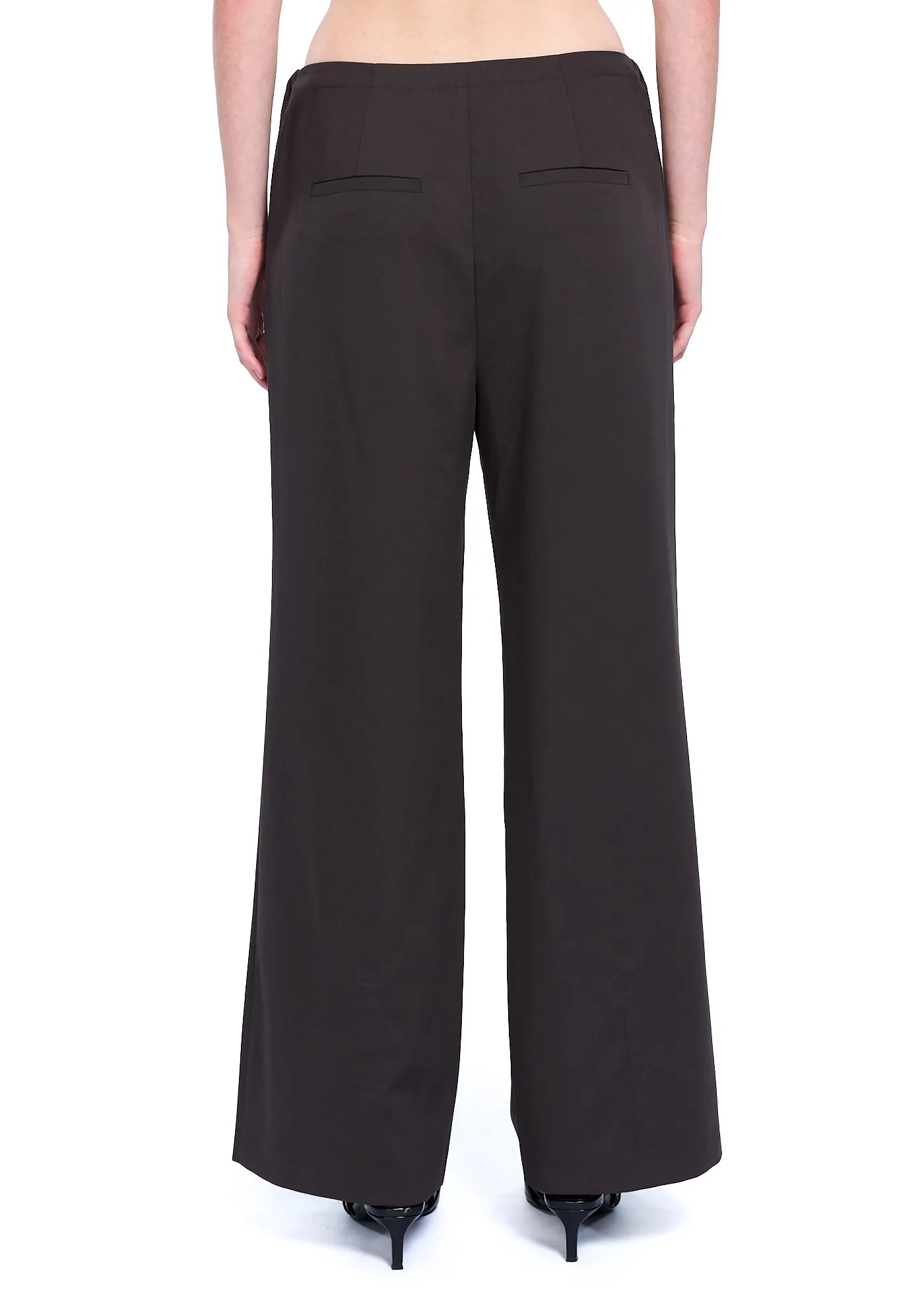 ANGGAE Wool String Detail Pants