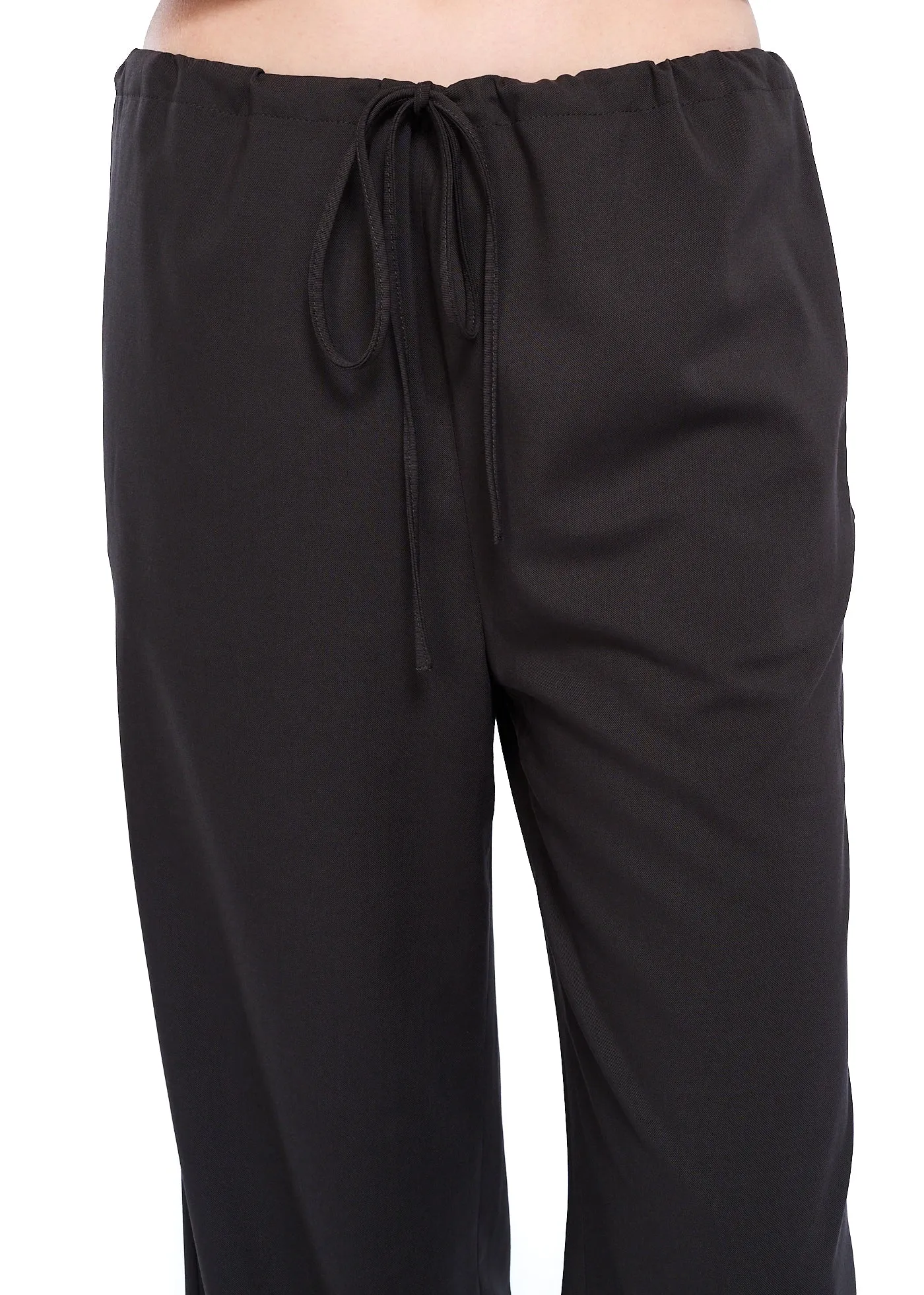 ANGGAE Wool String Detail Pants