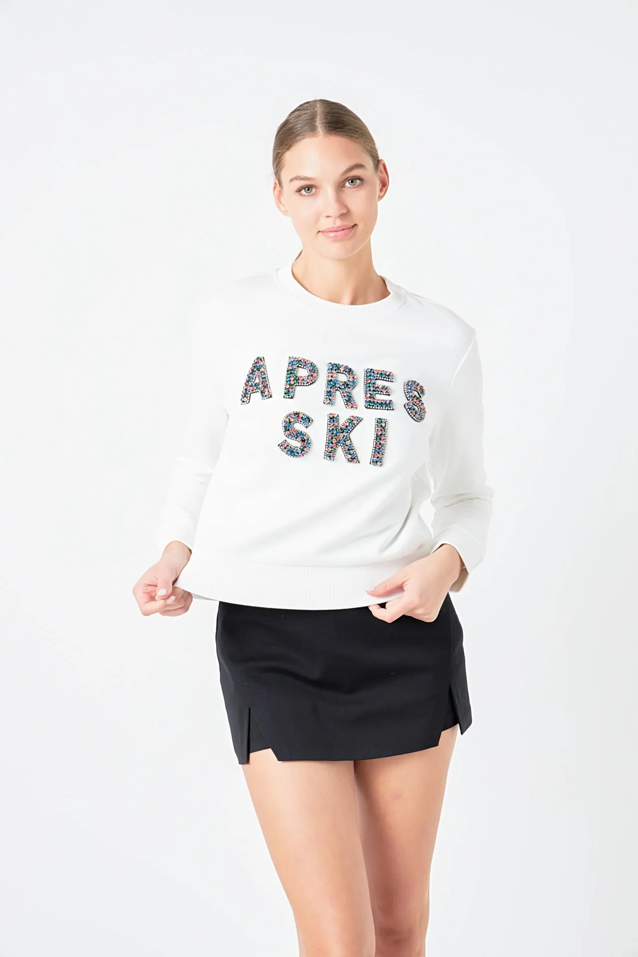 Apres Ski Embellished Sweatshirt