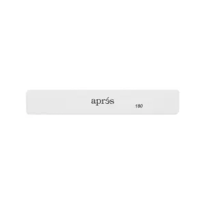 Apres - White Nail File 100/180 Grit - Square
