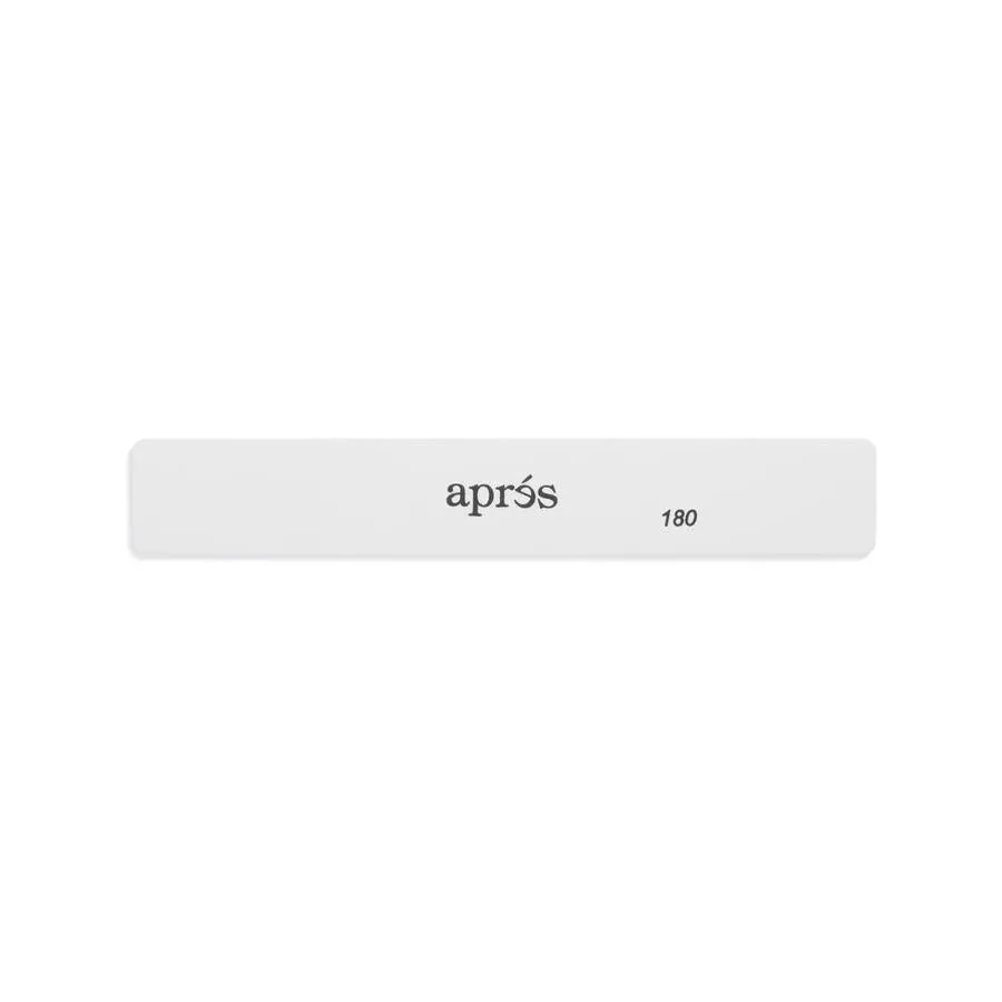 Apres - White Nail File 100/180 Grit - Square