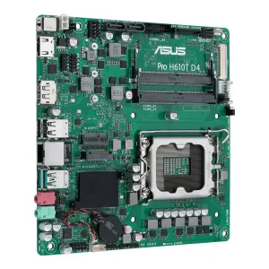 Asus Pro H610t D4-Csm - Motherboard - Thin Mini Itx - Lga1700 Socket - H610 Chipset - Usb 3.2 Gen 1, Usb 3.2 Gen 2 - Gig