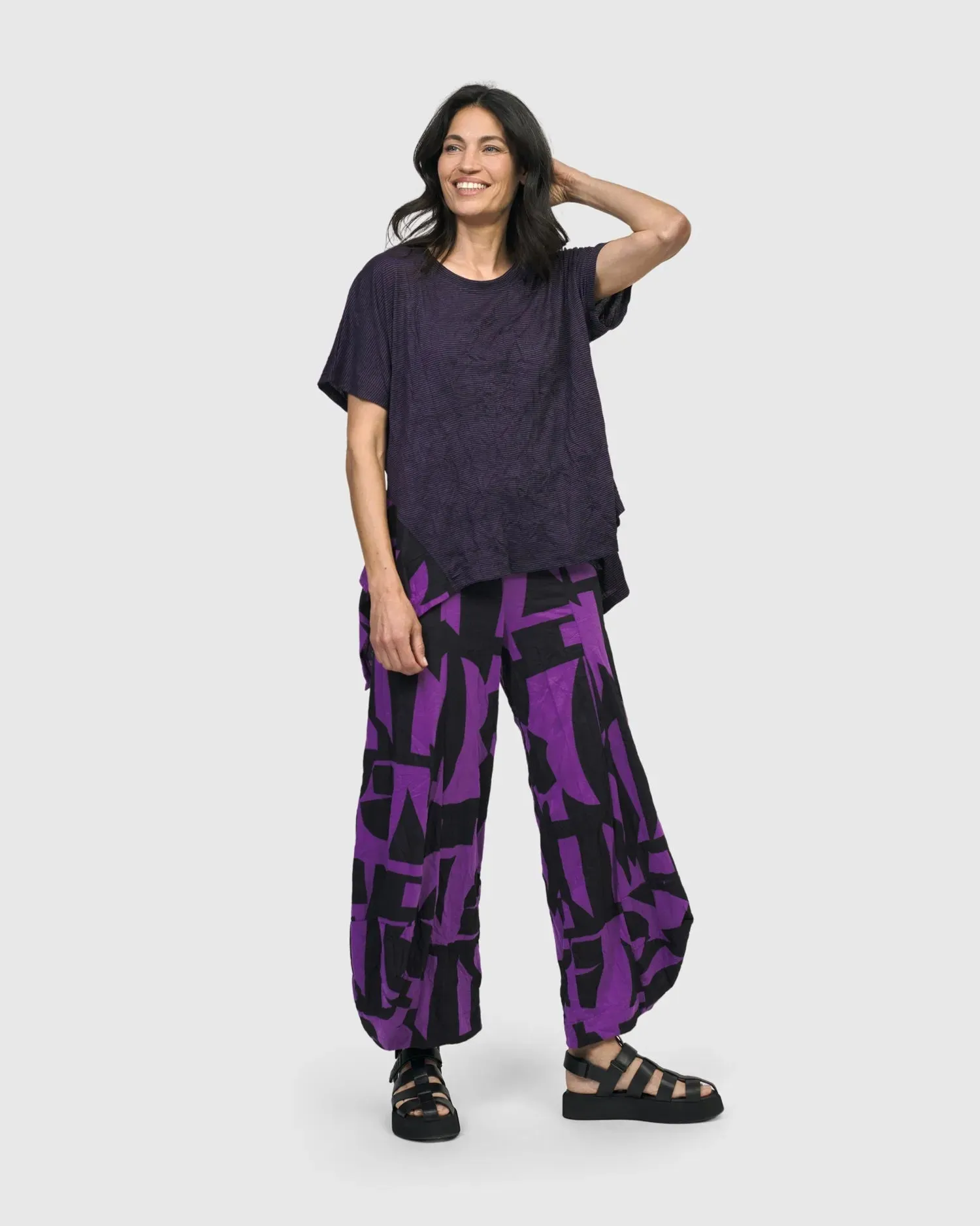 Aura Relaxed Tee, Violet
