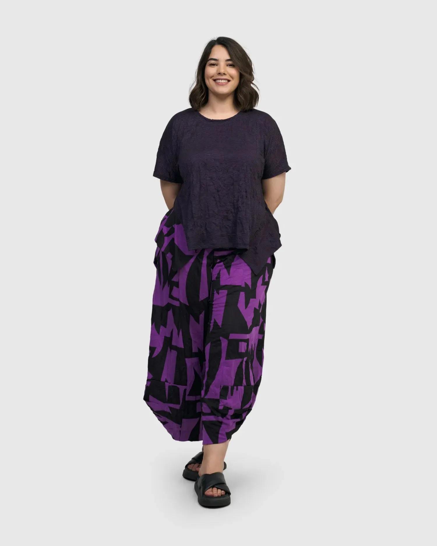 Aura Relaxed Tee, Violet