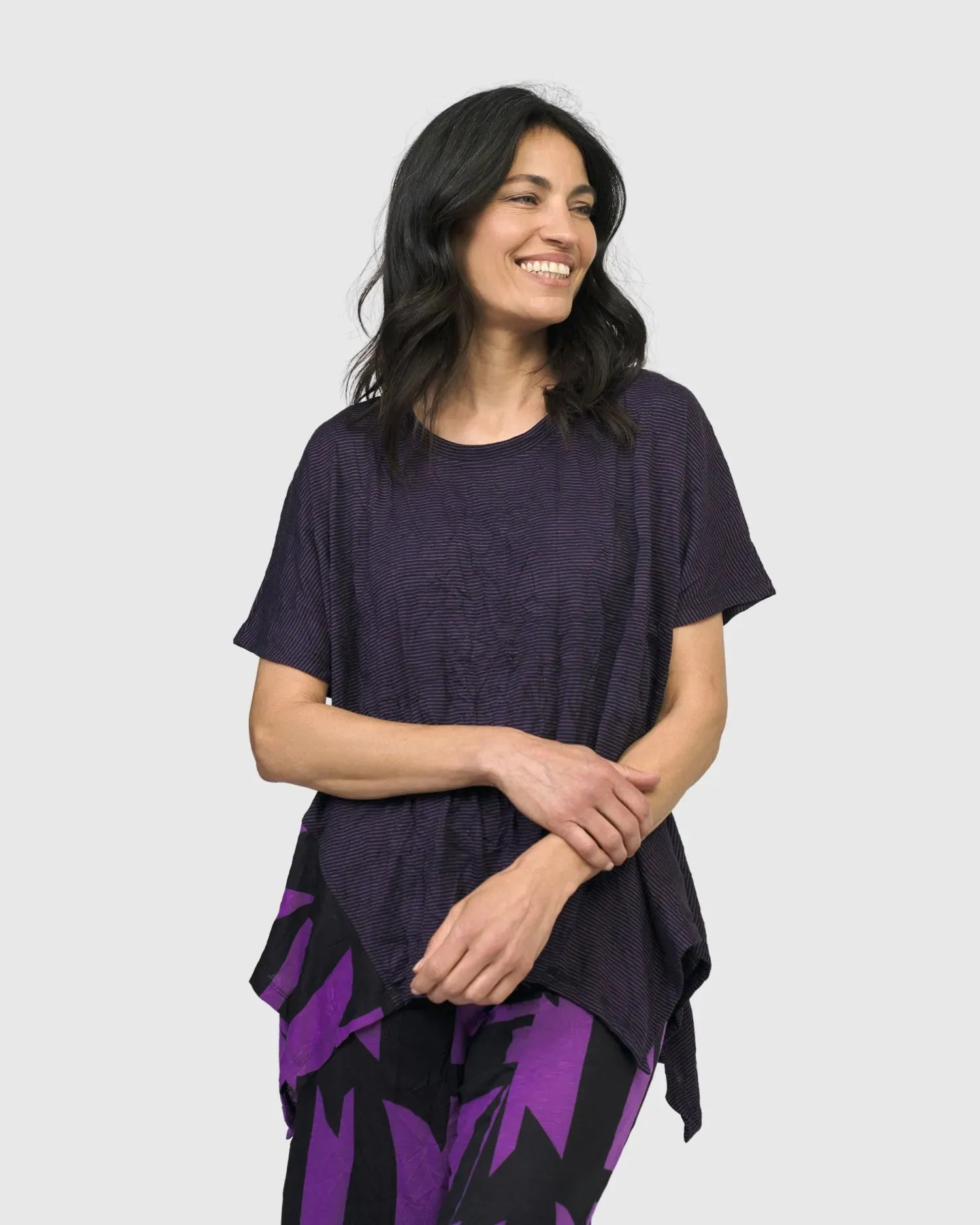 Aura Relaxed Tee, Violet
