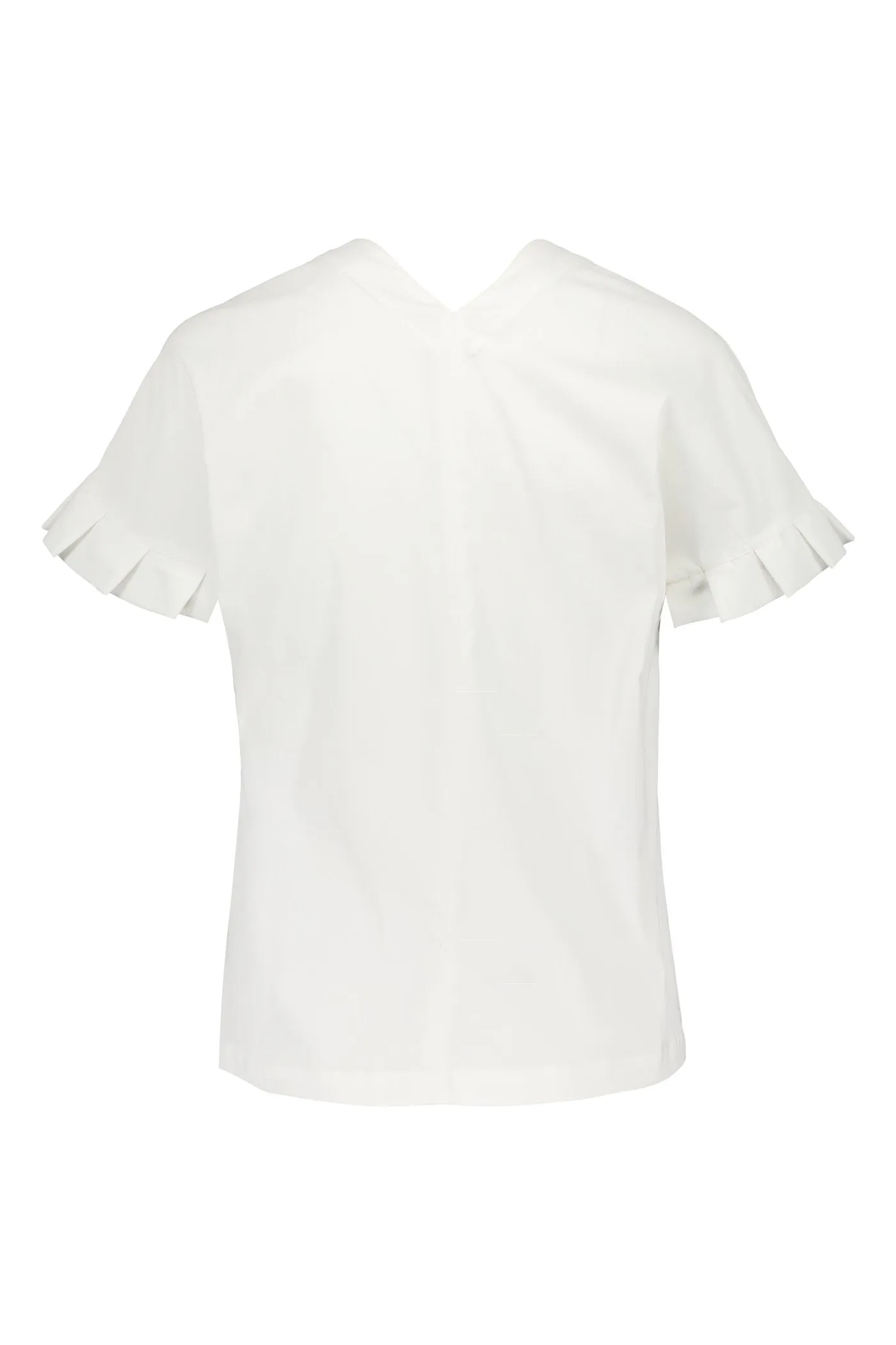 Belle Pleat Sleeve Blouse Soft White