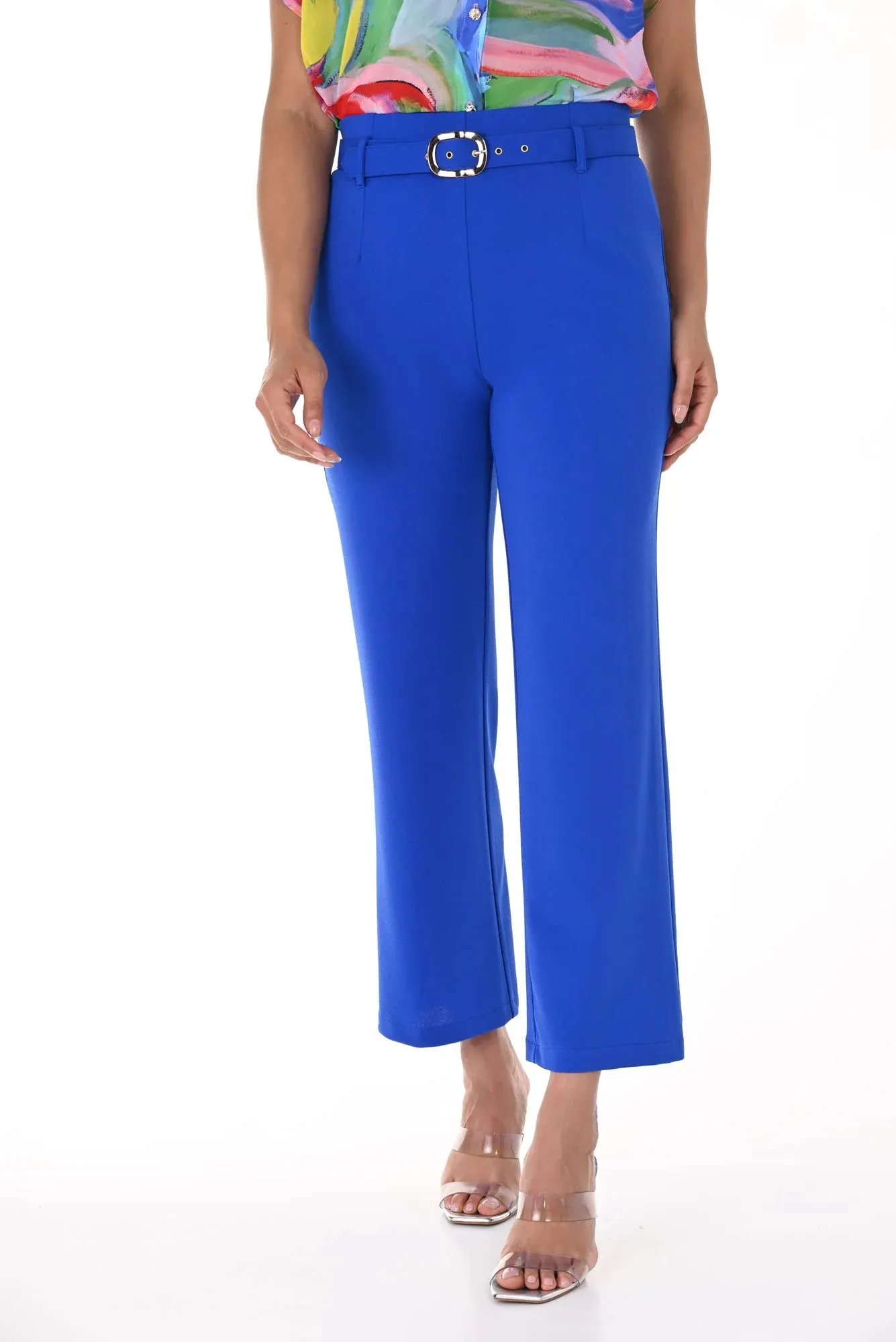 Belted & Cropped Pants