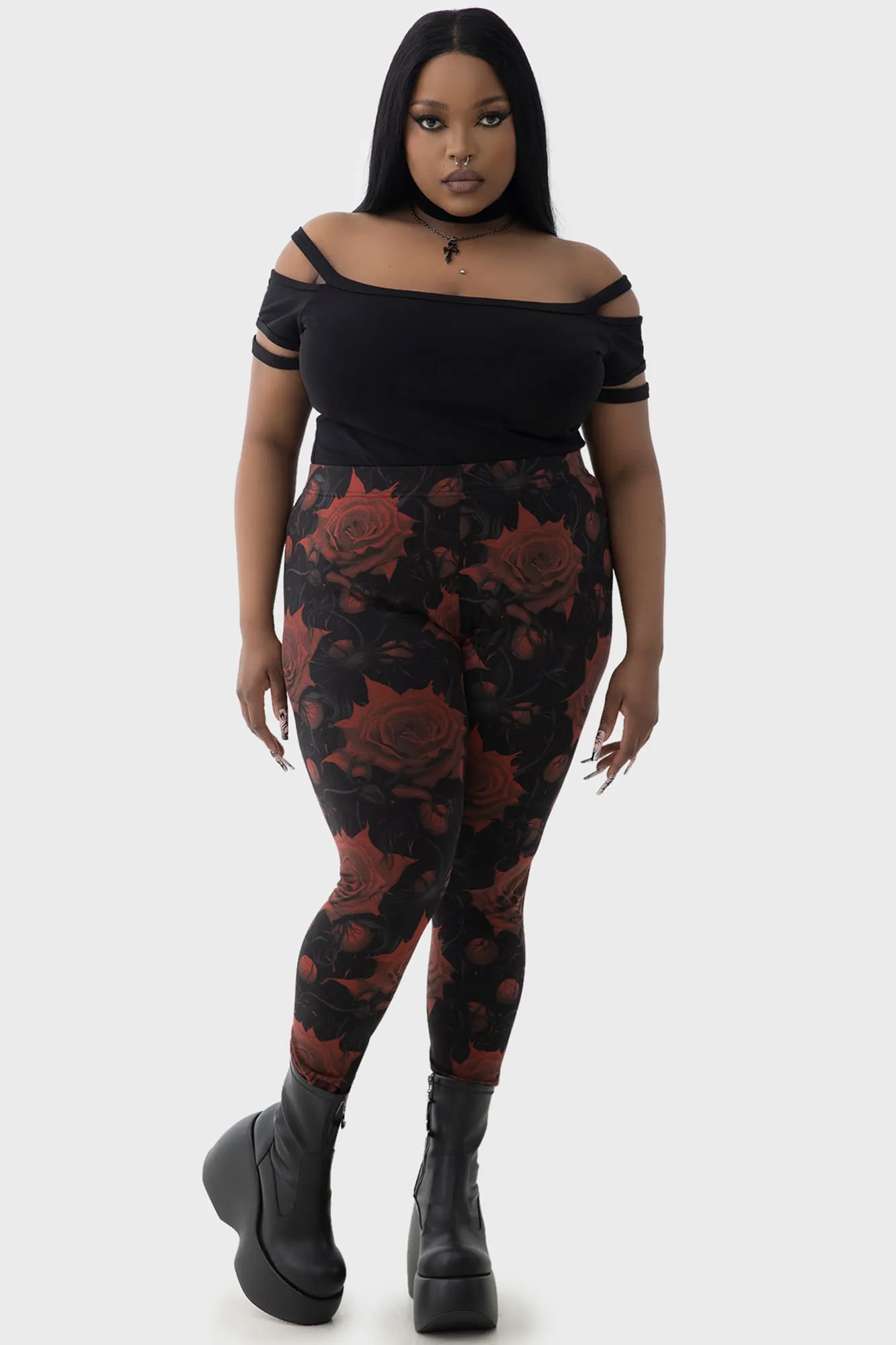 Blood Rose Leggings [PLUS]