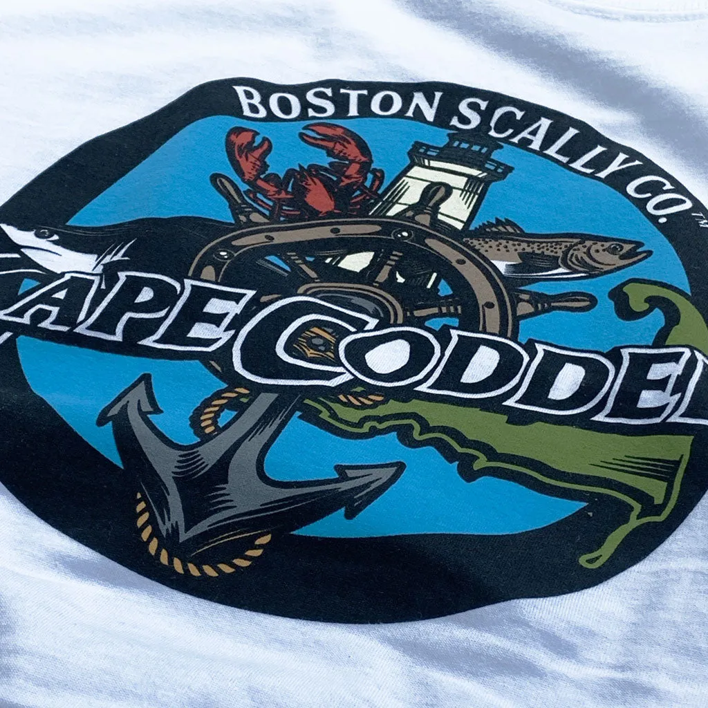 Boston Scally The Cape Codder Pocket Tee T-Shirt - White