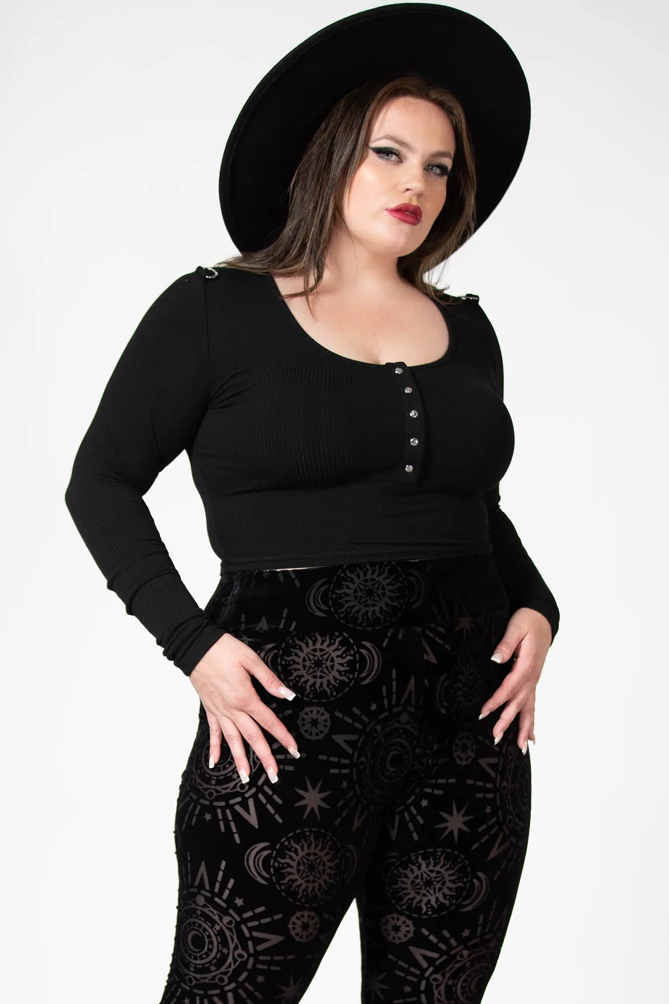Brielle Burnout Leggings [PLUS]
