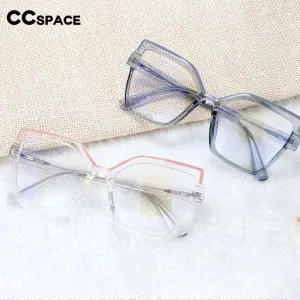 CCspace Women's Full Rim Butterfly Cat Eye Tr 90 Titanium Frame Eyeglasses 54463