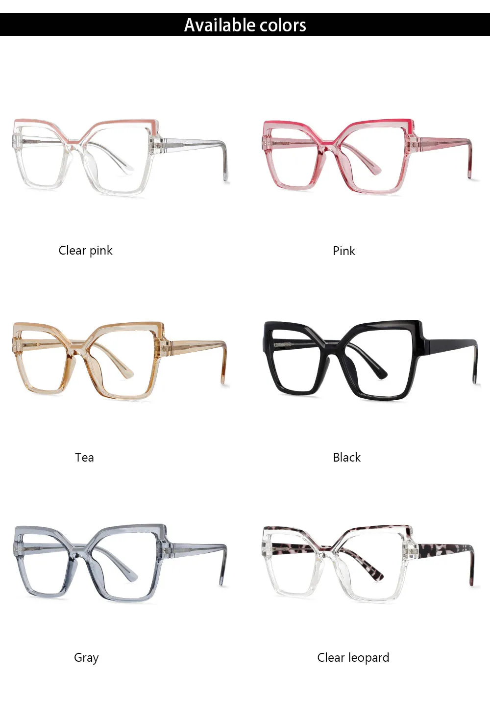 CCspace Women's Full Rim Butterfly Cat Eye Tr 90 Titanium Frame Eyeglasses 54463