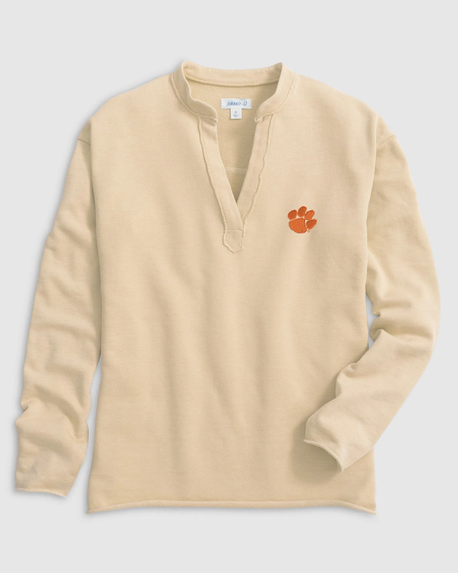 Clemson Camilla V-Neck Cotton Blend Pullover