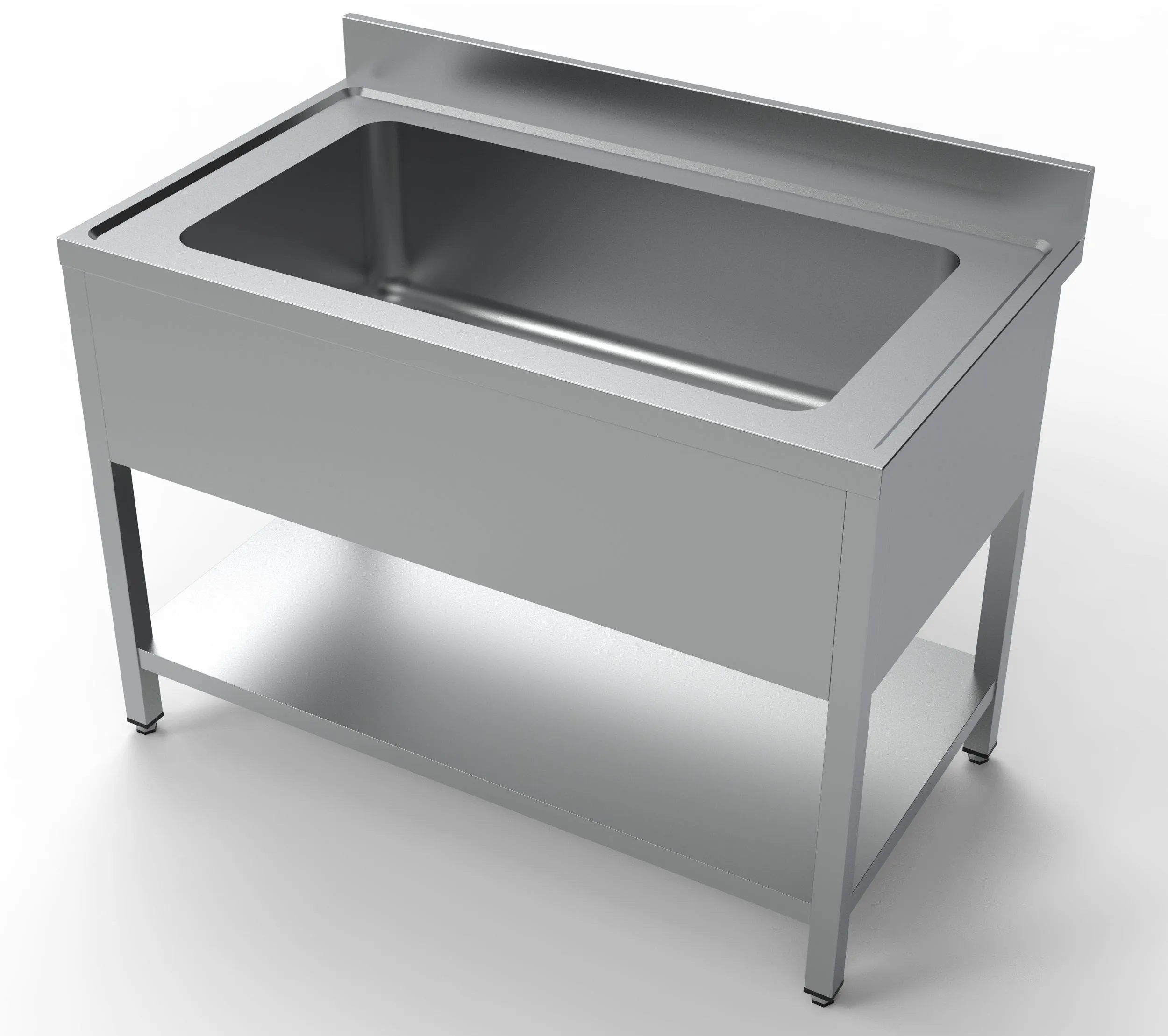 Combisteel Extra Wide Single Pot Wash Catering Sink 1200mm - 7333.1300