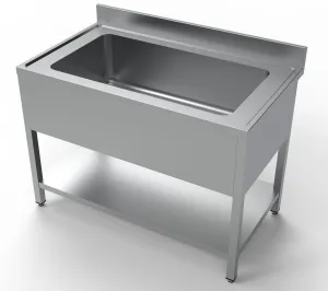 Combisteel Extra Wide Single Pot Wash Catering Sink 1200mm - 7333.1300
