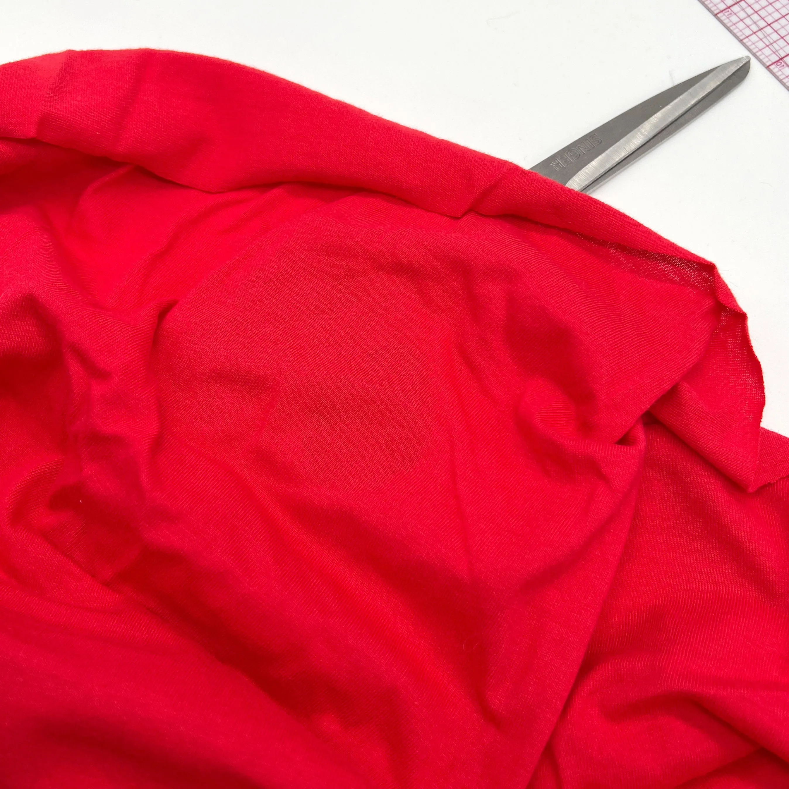 Cotton Knit Jersey Fabric. Mechanical stretch - 1/2 Yard