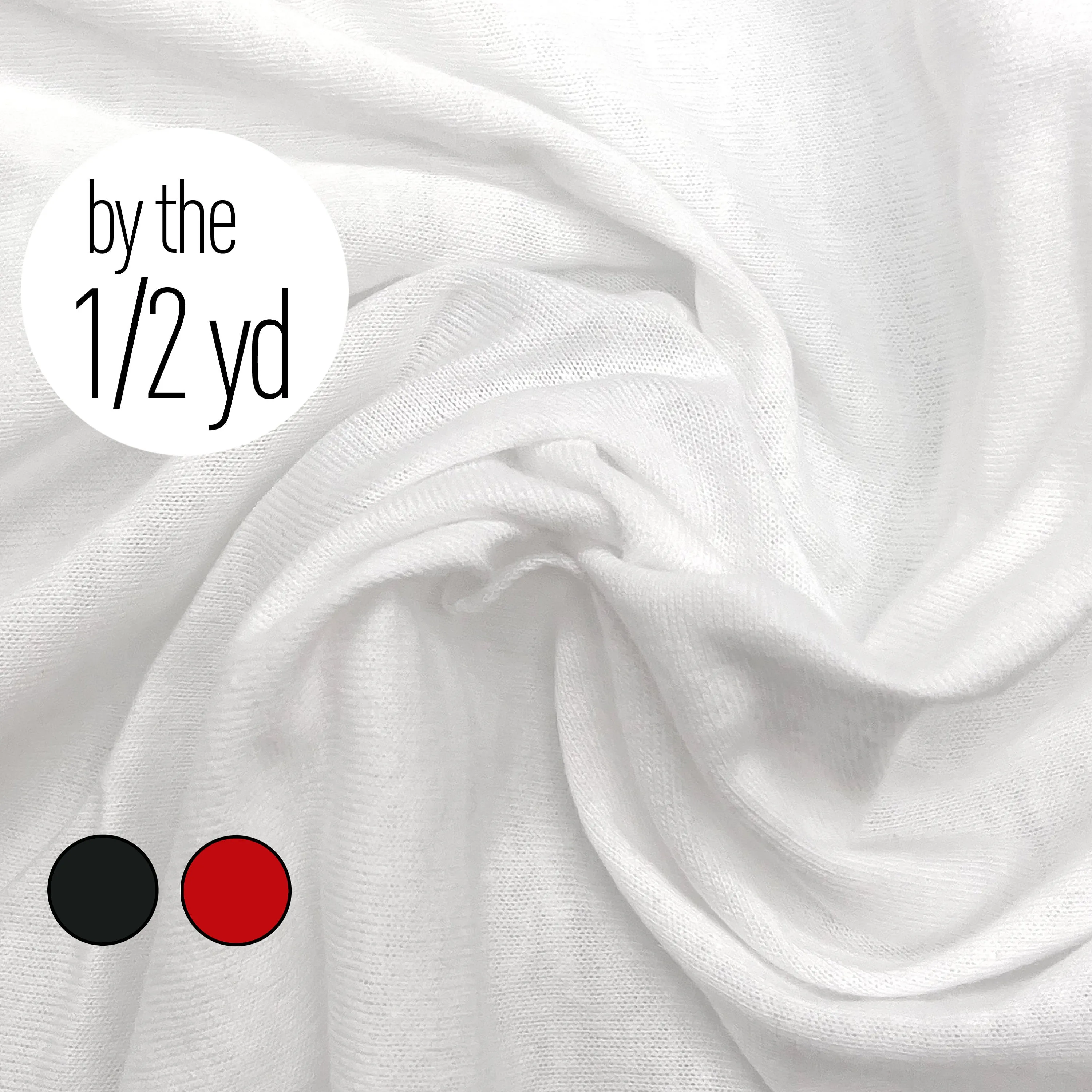 Cotton Knit Jersey Fabric. Mechanical stretch - 1/2 Yard