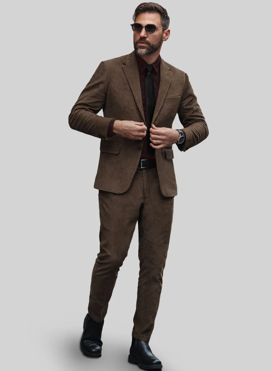 Dark Brown Corduroy Suit