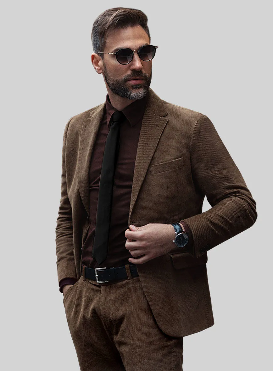 Dark Brown Corduroy Suit