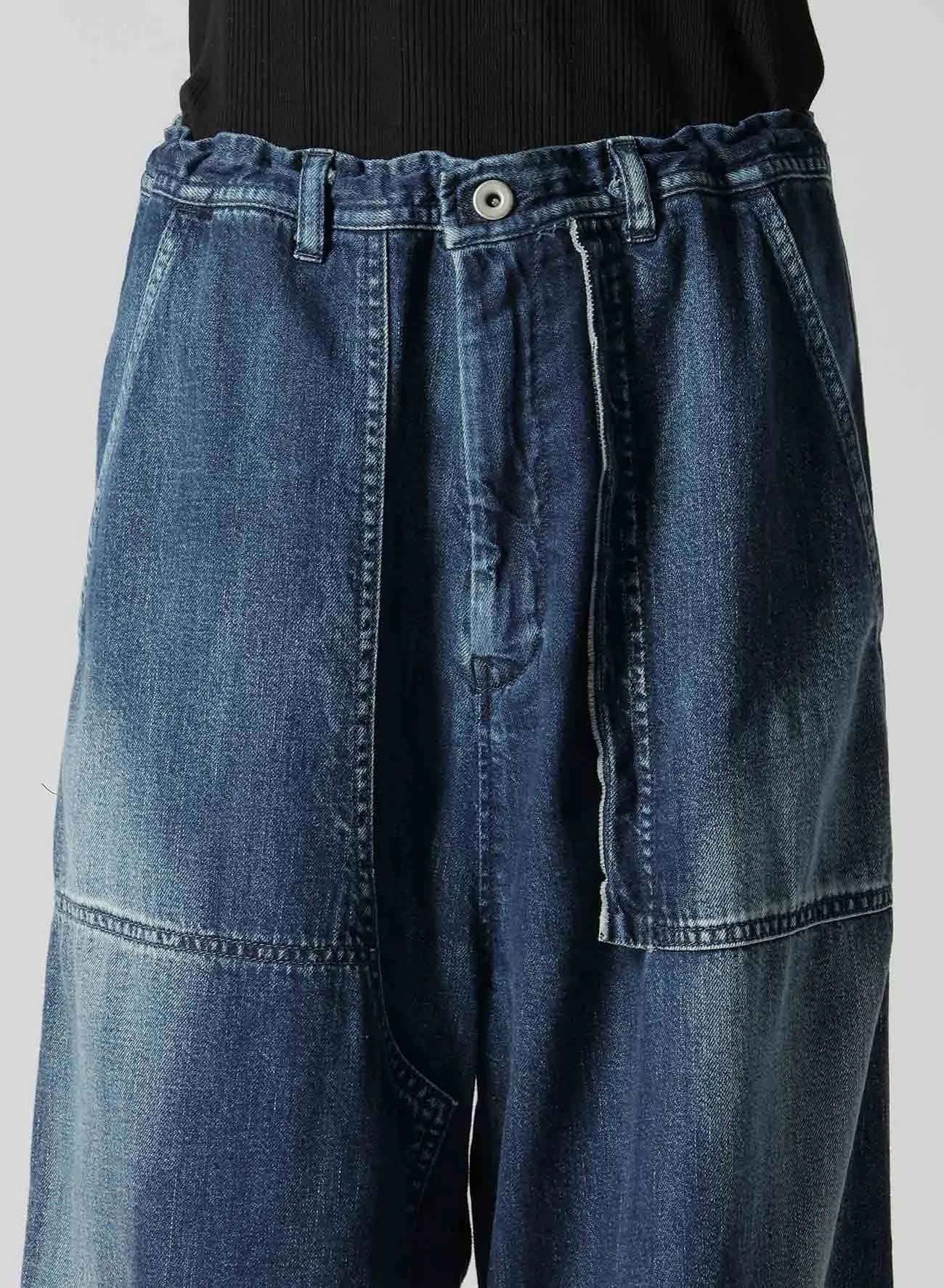 DENIM STRAIGHT PANTS