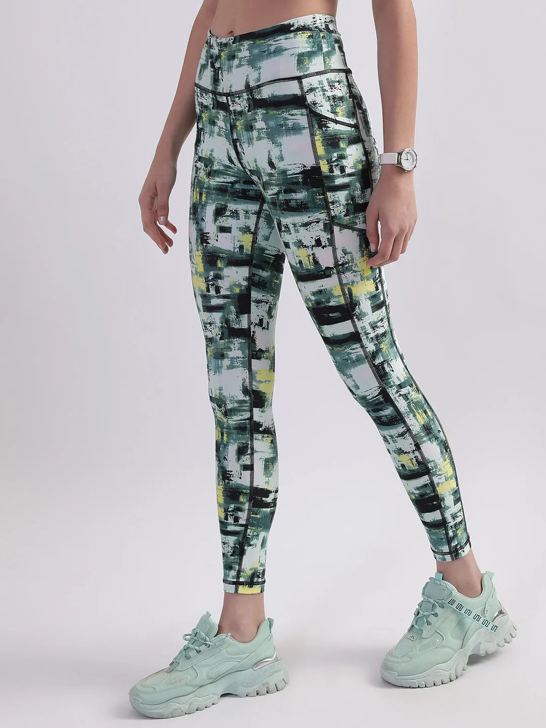 DKNY Women Multi Printed Fitted Leggings