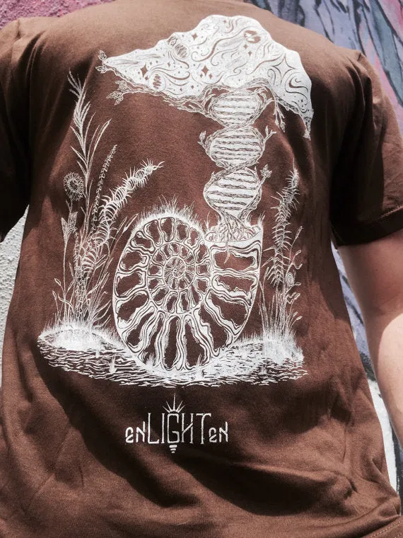 DNA Tree, Ringspun Organic Cotton Bamboo Tee, Tree Of Life, Double Helix, Space Mushroom, Golden Ratio