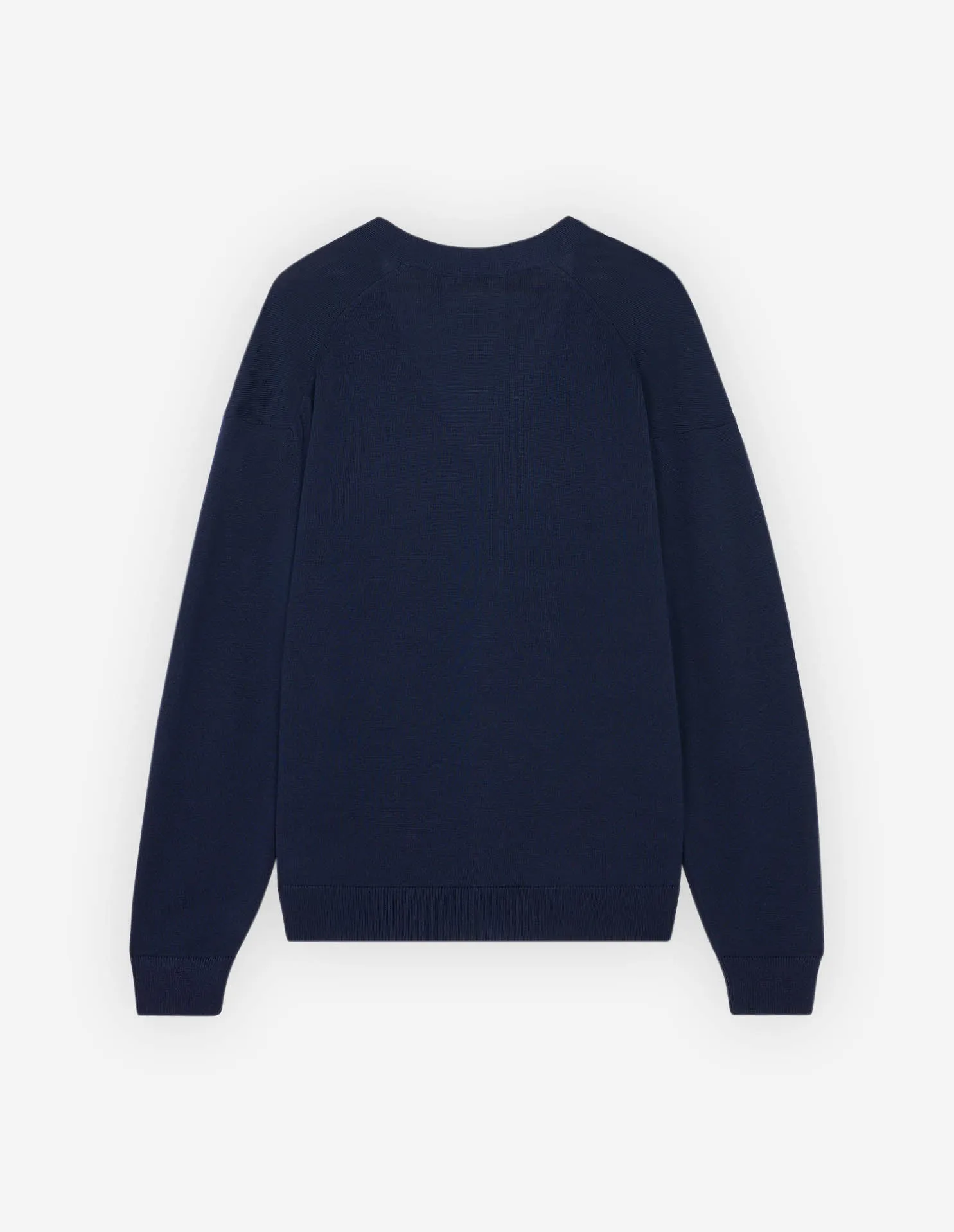Dressed Fox Patch Relaxed Cardigan Navy