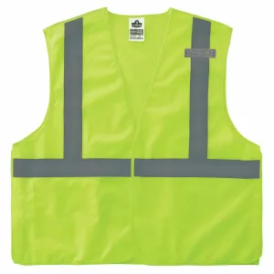 Ergodyne 24547 8215BA-S 3XL Lime Class 2 Economy Breakaway Mesh Vest - Single Size