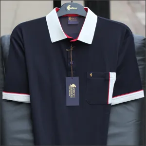 Gabicci X09 Navy Pattern T Shirt--