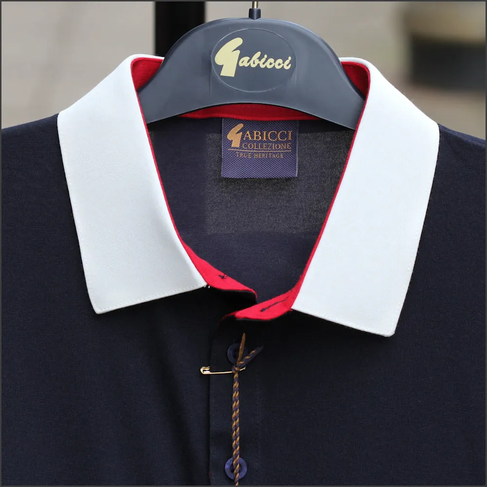Gabicci X09 Navy Pattern T Shirt--