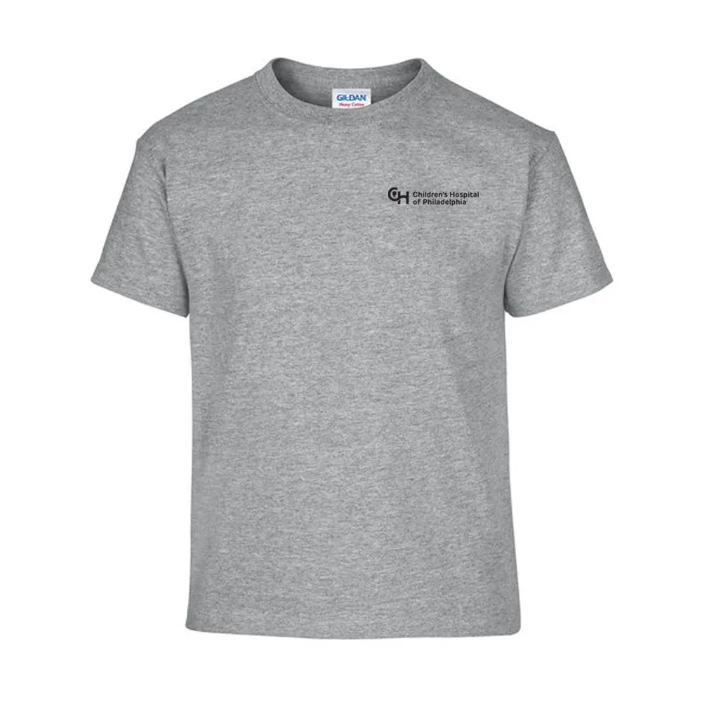 Gildan Youth Heavy Cotton T-Shirt with Black Logo