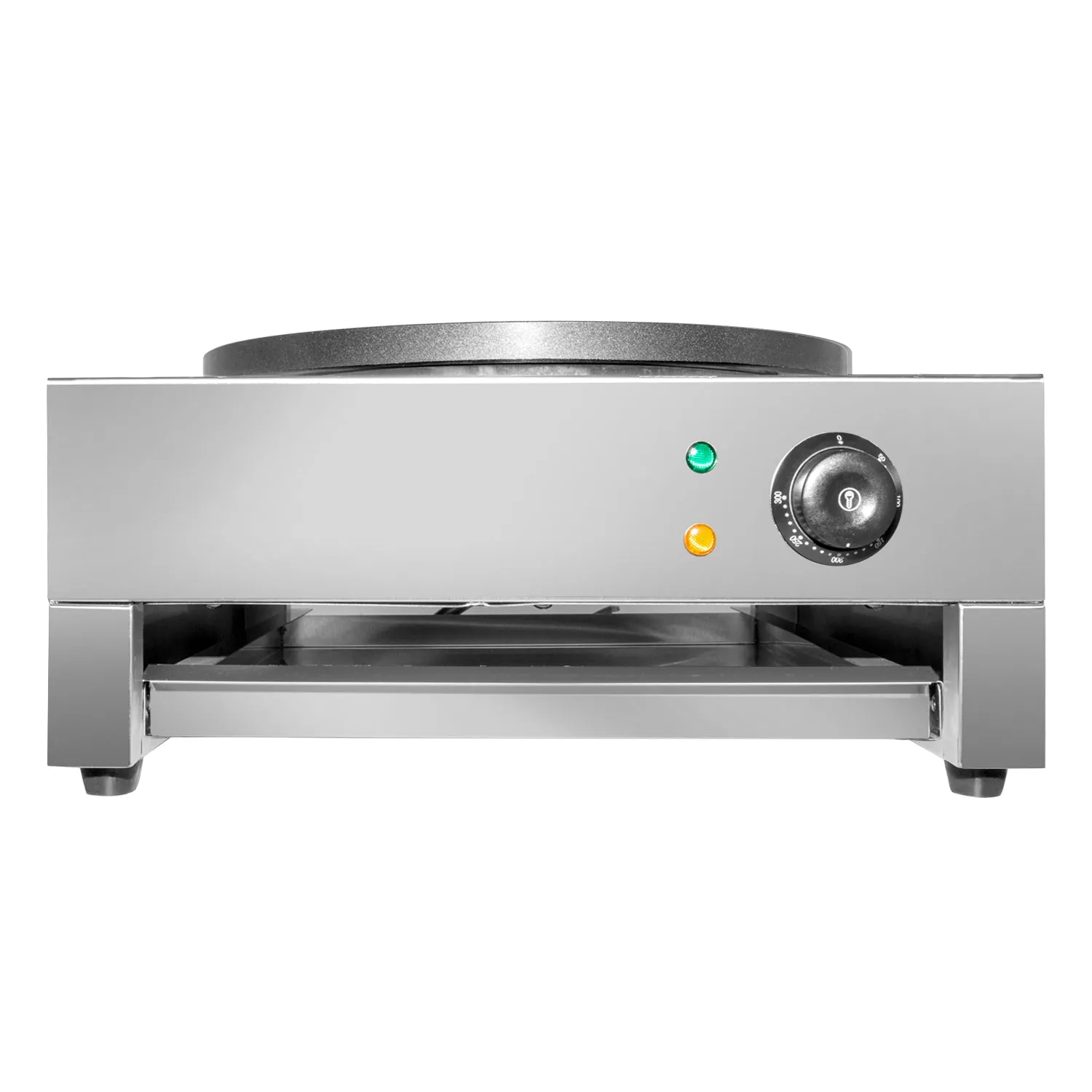 GorillaRock Pancake Maker | Commercial Electric Crepe Machine | No Plug | Stainless Steel