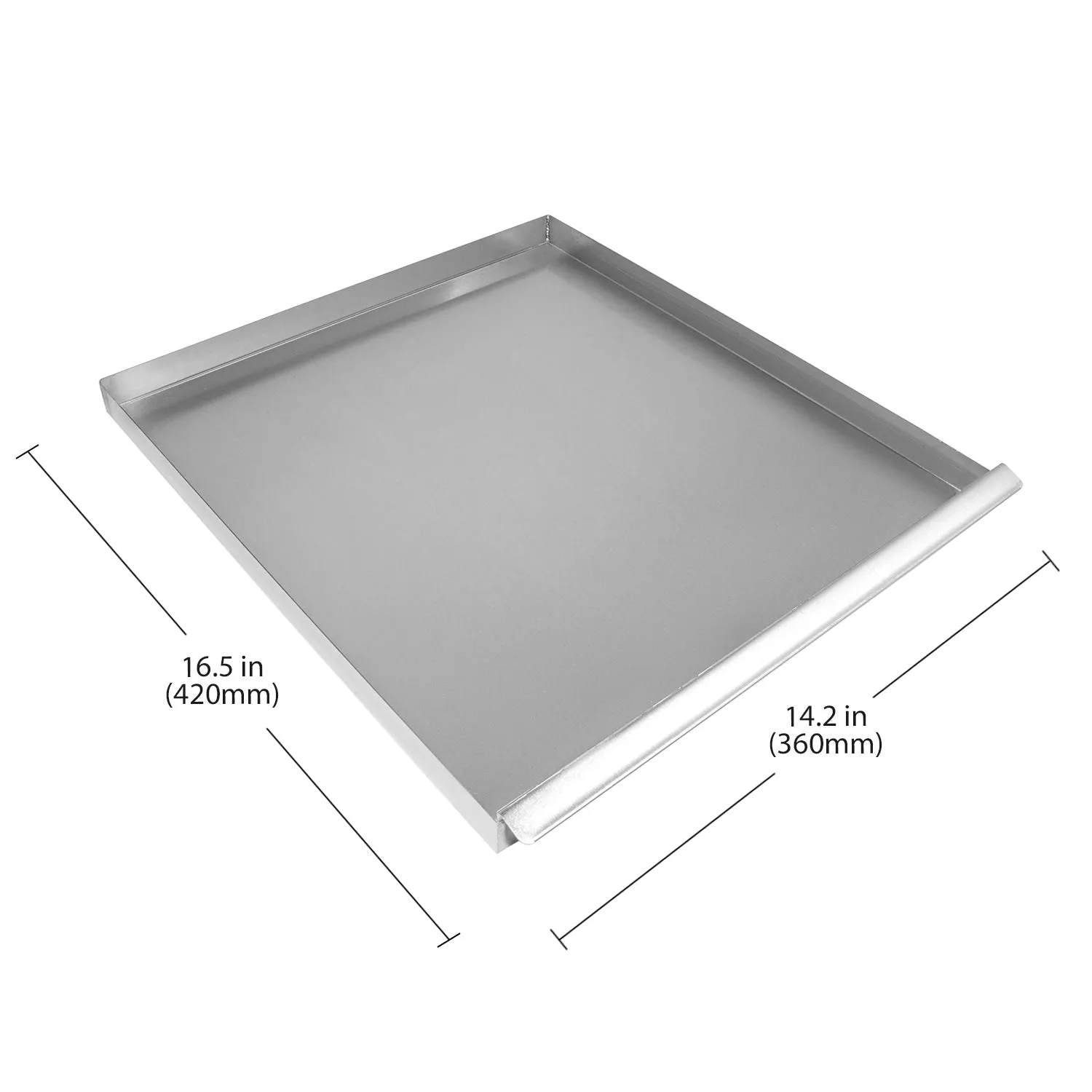 GorillaRock Pancake Maker | Commercial Electric Crepe Machine | No Plug | Stainless Steel