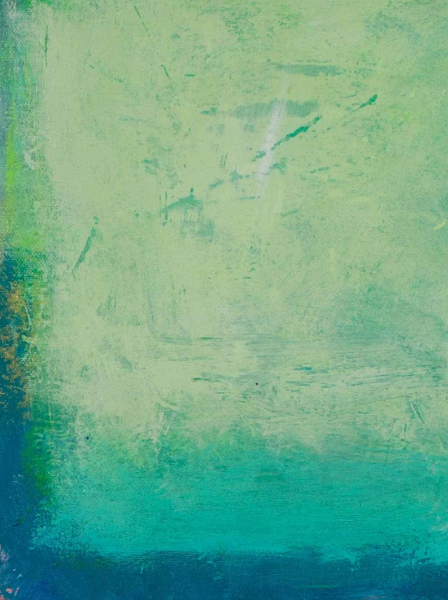 Green Abstract Landscape Painting Blue and Turquoise Original Painting on Canvas Contemporary Abstract Art Wall Decor Texture Painting