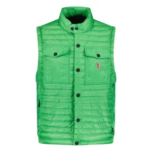 Grenoble 'Ollon' Fabric Gilet Green