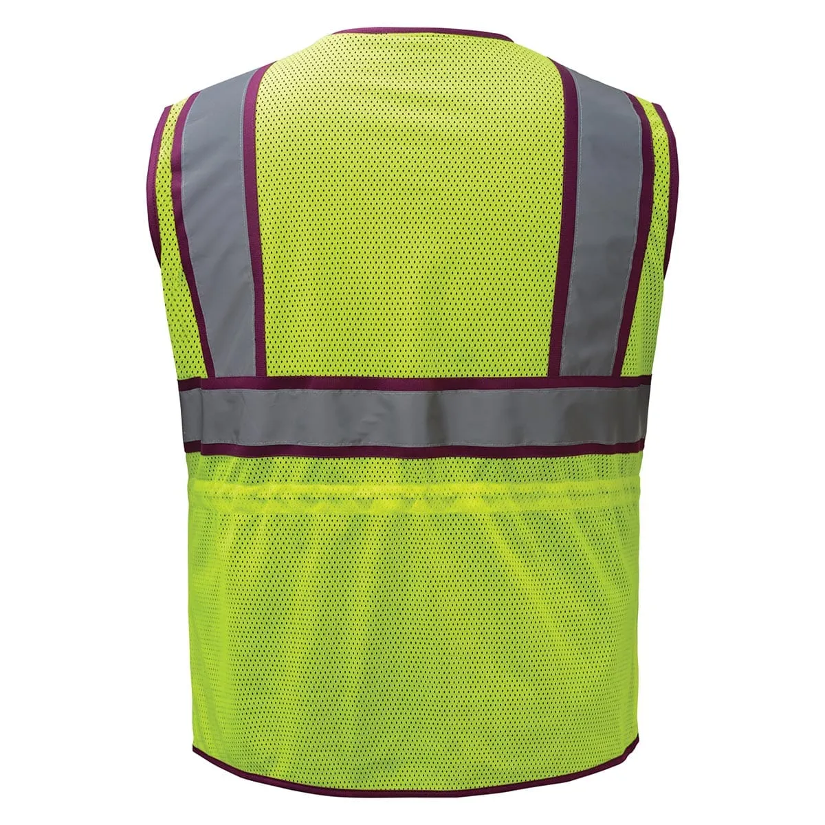 GSS Safety Women's ANSI Class 2 Two-Tone Hi-Vis Zip Vest