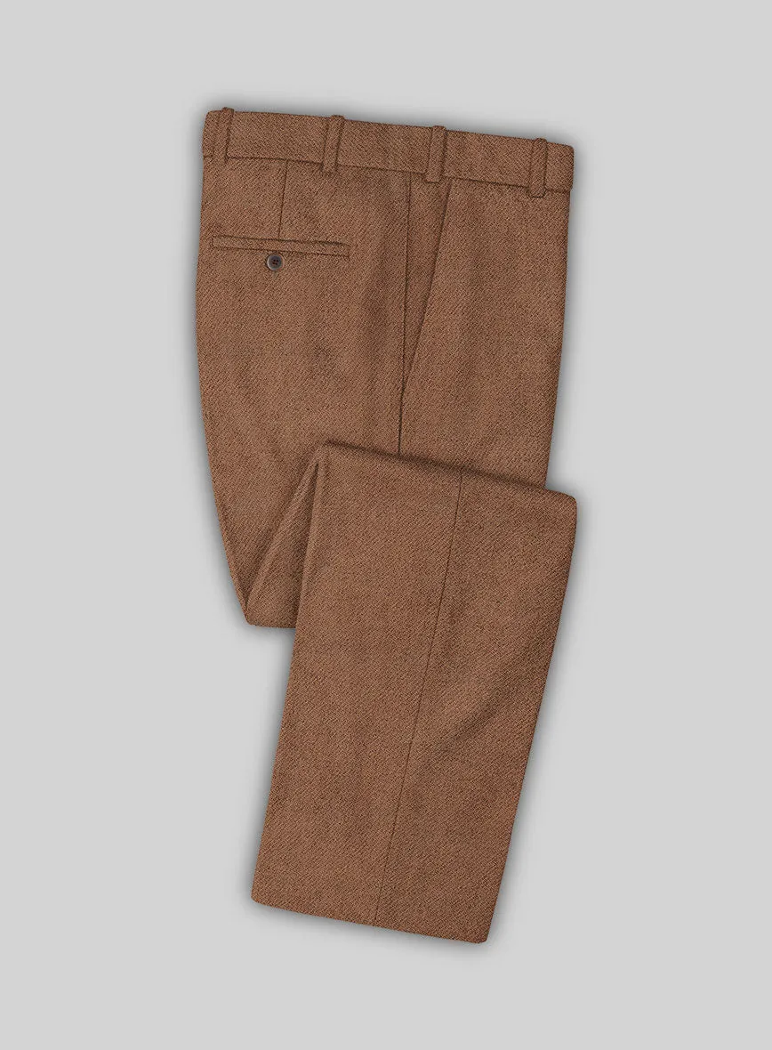 Highlander Earthy Brown Tweed Double Breasted Suit