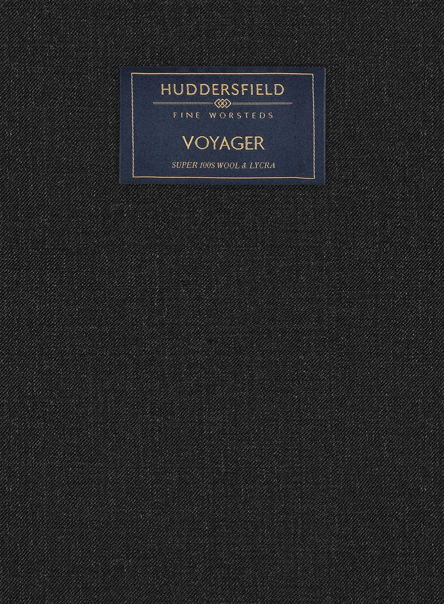 Huddersfield Stretch Charcoal Wool Suit