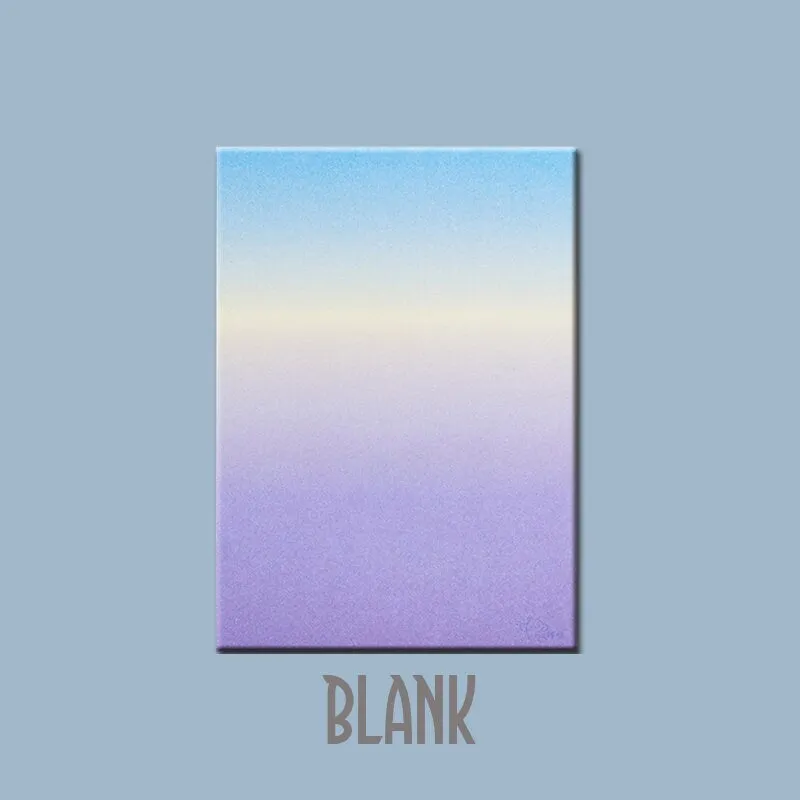 Korean GRADIENT GRID MEMO Notepads Blank Notepad Checkered Notepad Grid Notepad Horizontal Rule Notepad 100gsm | 100 X 140mm 50 Sht