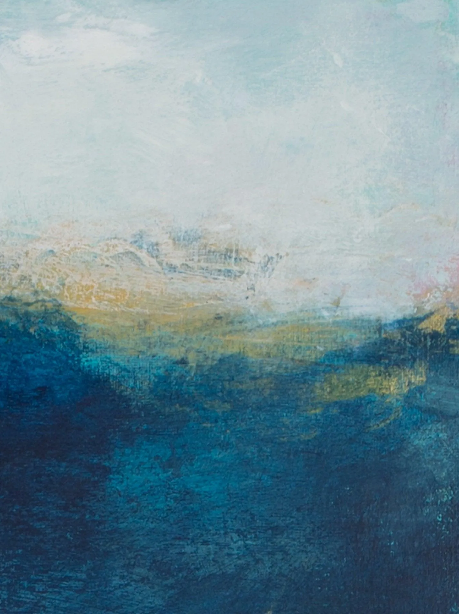 Large Canvas original blue Painting, coastal wall decor, ocean decor, nautical wall art ocean painting
