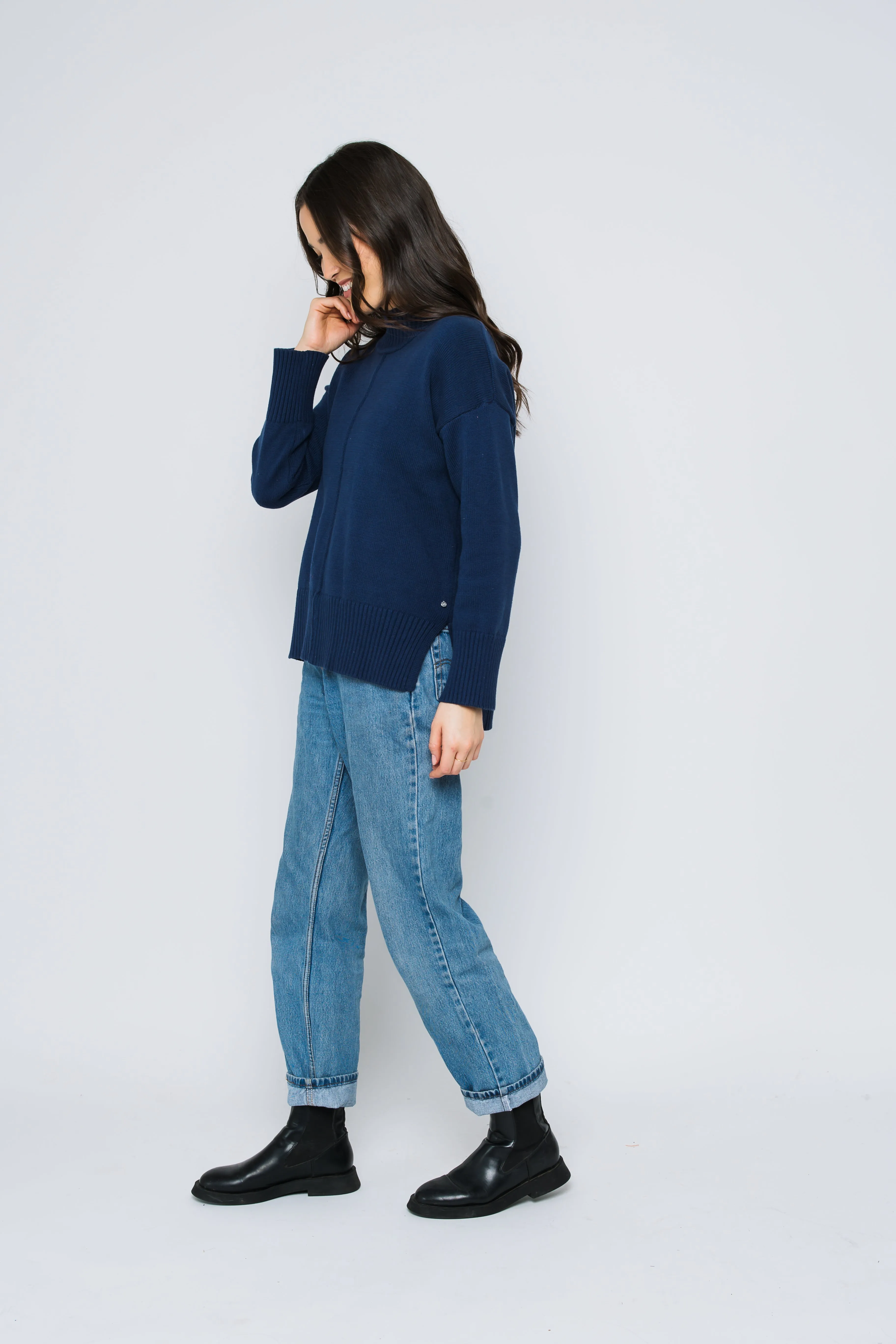 Lita-Mock Neck Pullover