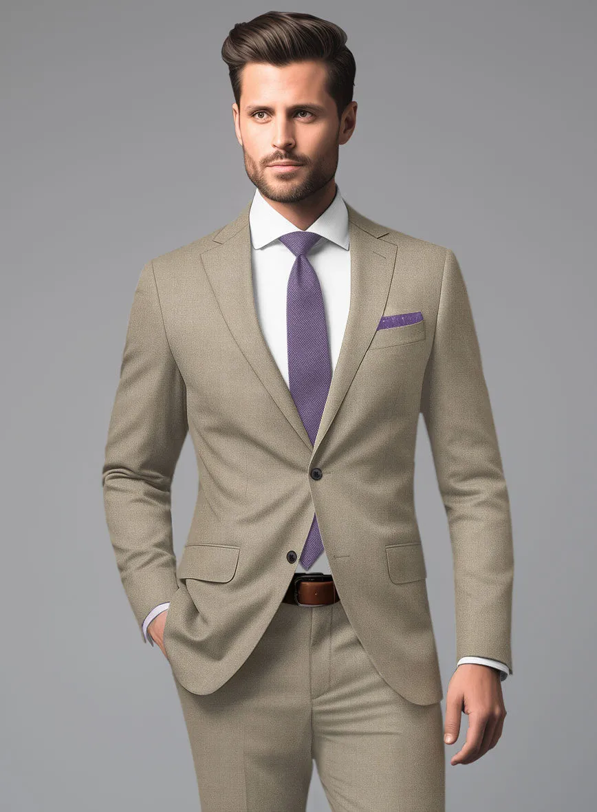 Marco Stretch Light Brown Wool Suit