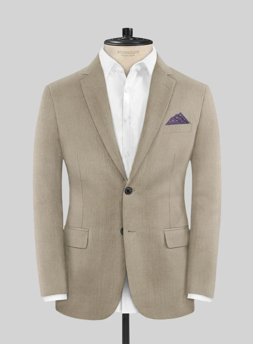 Marco Stretch Light Brown Wool Suit