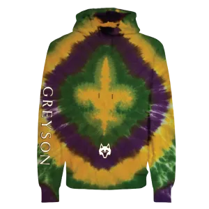 Mardi Gras Tie-Dye Hoodie