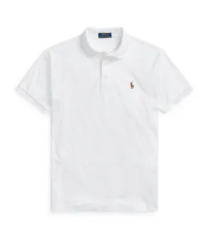 Men's Custom Slim Fit Soft Cotton Polo Shirt White